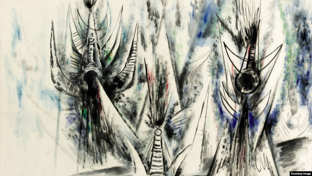 "Les Oiseaux Voilés", de Wifredo Lam.