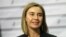 R01 RIGA (LETONIA), 06/03/2015.- La jefa de la diplomacia comunitaria, Federica Mogherini, durante la reunión informal de ministros de Exteriores de la Unión Europea (UE) en Riga, Letonia esta semana.