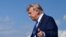 El presidente Donald Trump a su llegada al aeropuerto municipal de Morristown, Nueva Jersey, el viernes pasado. 