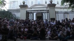 Info Martí | 27N: El plantón frente al ministerio de cultura castrista 
