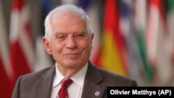 El jefe de Política Exterior de la Unión Europea, Josep Borrell, en Bruselas, este 14 de diciembre. (AP/Olivier Matthys)