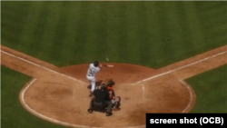 Yoenis Céspedes dispara un grand slam en su primer partido de spring training con Detroit.