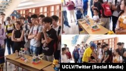 Exposición de robótica de la Universidad Central de Villa Clara (Twitter/UCLV).