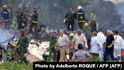 Díaz-Canel recorrió el sitio donde ocurrió el accidente aéreo el 18 de mayo de 2018.