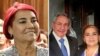 Montaje de fotos de Martí Noticias que muestran a Leticia Góméz Hernández con Raúl Castro. (Redes sociales)