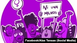 Imagen de campaña de Alas Tensas contra el feminicidio. 