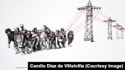 Hay cortes de electricidad en Cuba que superan las 15 horas. Obra: Camilo Díaz de Villalvilla/Cortesía.