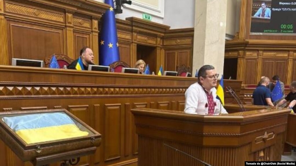 Olexandr Merezhkov, presidente de la Comisión de Relaciones Exteriores del Parlamento de Ucrania.