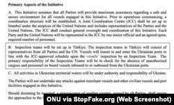 Captura de pantalla de ONU: “Principales aspectos de la iniciativa”