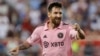 El argentino Lionel Messi festeja su tanto con el Inter Miami ante los Red Bulls de Nueva York, este sábado en Harrison, Nueva Jersey. (AP/Eduardo Muñoz Álvarez)
