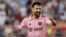 El argentino Lionel Messi festeja su tanto con el Inter Miami ante los Red Bulls de Nueva York, este sábado en Harrison, Nueva Jersey. (AP/Eduardo Muñoz Álvarez)
