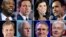 Candidatos republicanos que participan en el primer debate presidencial, 23 de agosto del 2023 