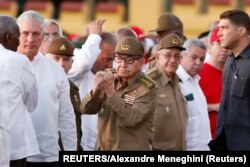 Raúl Castro presidió el acto por el 26 de Julio en Santiago de Cuba.
