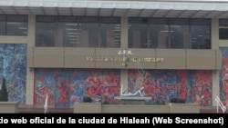 La biblioteca pública John F. Kennedy, de la ciudad de Hialeah, donde se desarrollará el Congreso de la Memoria Histórica Cubana / Foto: Tomada del sitio web oficial de la Ciudad de Hialeah
