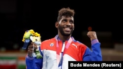 Medallista de oro en Olimpíadas de Tokio, Andy Cruz. (REUTERS/Buda Mendes)