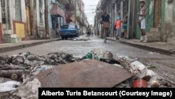 Calles de La Habana dos días después de las fuertes lluvias