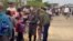 Migrantes en Necoclí, Urabá, Colombia. (Captura de video/@BLUAntioquia)