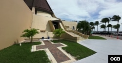 Sitio donde se levanta el pedestal en la Ermita de la Caridad, en Miami