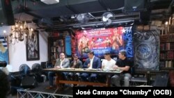 Conferencia de prensa de Robeisy Ramírez. (Foto: José Campos "Chamby")