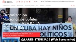 Imagen del hackeo compartida por Anonymous Cuba en X recuerda la existencia de niños presos políticos en Cuba.