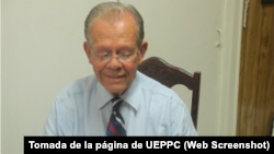 Guillermo Estévez en la sede de la Unión de Ex Prisioneros Políticos Cubanos, en Nueva Jersey. (Tomada de la página de la UEPPC)