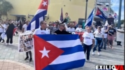 Info Martí | Cubanos se manifiestan para exigir respeto a los Derechos Humanos