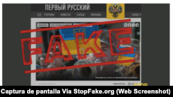Captura de pantalla Vía StopFake.org