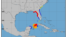 Mapa del estimado de vientos con la tormenta tropical Idalia