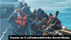 El grupo de cubanos viajaba en dos embarcaciones, detectadas muy próximas a Isla Mujeres.