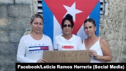 Damas de Blanco en Matanzas exigen respeto a los derechos humanos. (Facebook/Leticia Ramos Herreria)