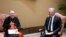 El cardenal Pietro Parolin habla con Miguel Díaz-Canel en el Vaticano. (VATICAN MEDIA / AFP).