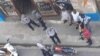 La policía cubana en la escena de un crimen.