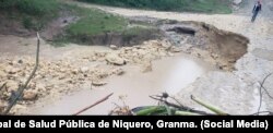 La precipitaciones ya han causado daños considerables en la región de Granma