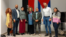 Empleados del Consulado de Cuba en Milán. Fidel Ajuria Domínguez es el 2do de izq. a der.