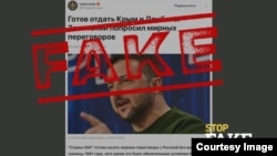 Falso: El presidente Zelenskyy “dispuesto a renunciar a Crimea y Donbás”