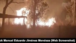 Incendio de grandes proporciones en zona forestal en Villa Clara / Foto: Facebook Gobierno Provincial
