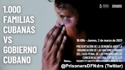 Poster del evento publicado en redes sociales por Prisoners Defenders. (Twitter/@PrisonersDFNdrs)