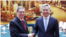 El Ministro de Relaciones Exteriores de Cuba Bruno Rodríguez junto a Li Xi,  secretario de la Comisión Central de Inspección Disciplinaria del PCC.