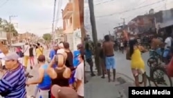 Los bayameses también se lanzaron a la calle, en protesta contra las difíciles condiciones que ve la población cubana. (Captura de video/Facebook)
