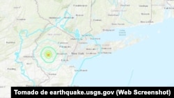 La zona donde se registró el terremoto 