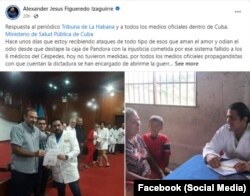 Post de Alexander Figueredo Izaguirre en respuesta a Tribuna de La Habana.