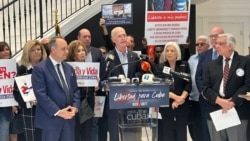 Rick Scott junto a líderes cubanos exigen la libertad y democracia en Cuba / Foto: Martí Noticias