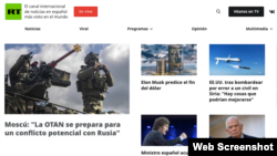 La propaganda del Kremlin se disemina en Latinoamérica desde portales en español como Actualidad RT (Russia Today). 
