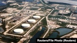 La instalación de almacenamiento de Bryan Mound de la Reserva Estratégica de Petróleo (SPR) ubicada en el condado de Brazoria, Texas. 