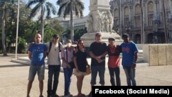 Protesta silenciosa en el Parque Central de La Habana (Facebook)