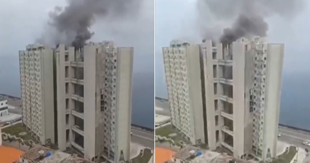 Reportan incendio en el edificio Girón, en La Habana (VIDEO)