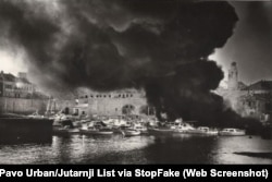 Consecuencias del bombardeo de Dubrovnik. (Foto por Pavo Urban/Jutarnji List)