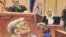 El jurado escucha la lectura del testimonio mientras el expresidente Donald Trump asiste a su juicio penal en el tribunal estatal de Manhattan. (REUTERS/Jane Rosenberg)
