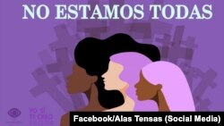 Imagen de campaña contra los feminicidios en Cuba. (Facebook/Alas Tensas).