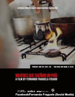 Cartel de presentación del documental "Mujeres que sueñan un país".
